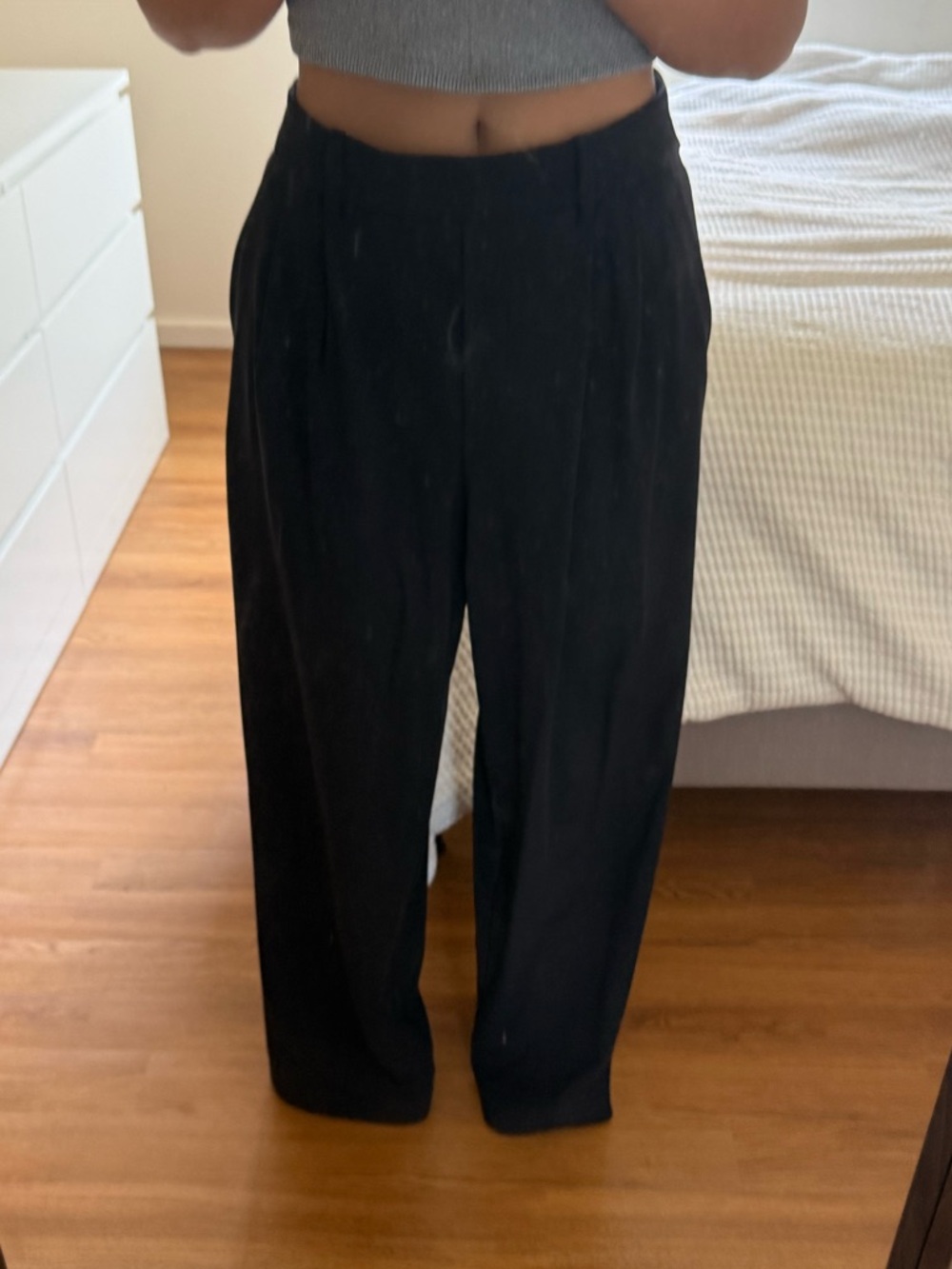 lululemon athletica Black Wide-Leg Trousers - Picture 2 of 8